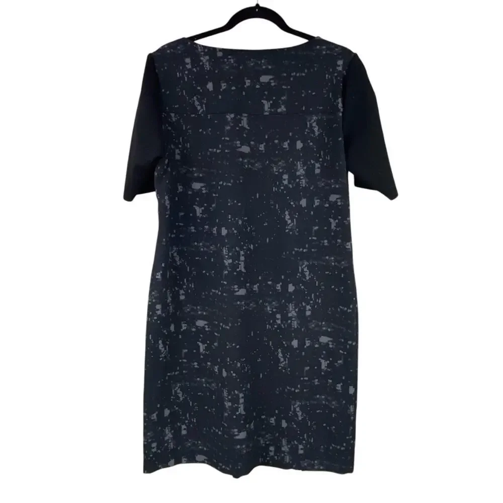 Elie Tahari Tunic Dress Size L Mesh Insert Zips Art To Wear - Picture 4 of 8